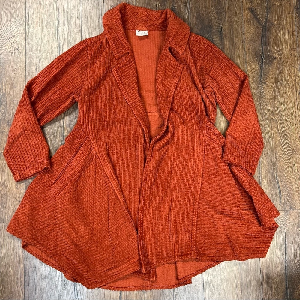 Color me cotton orange corduroy jacket‎ SZ SM